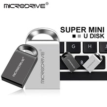 Super mini 32GB pendrive metal USB flash drive  4GB 8GB 16GB 32GB 64GB 128GB pen drive USB2.0 tiny memory stick U Disk cle usb