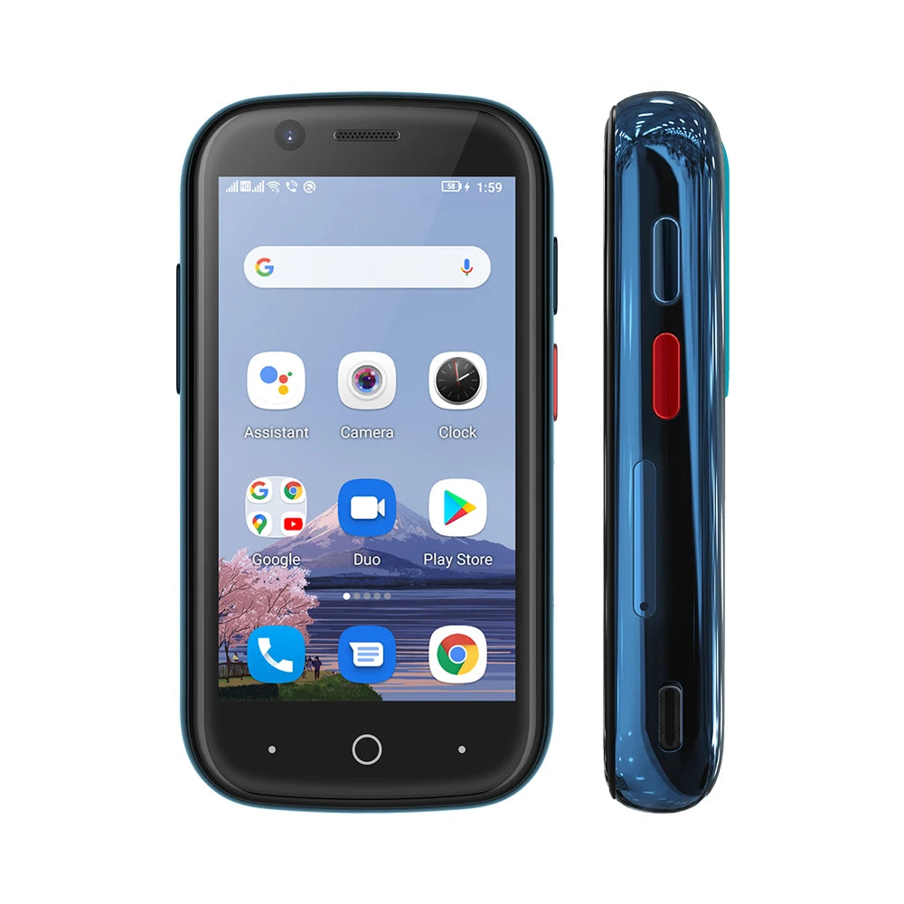 Unihertz Jelly 2, Super Mini 4G Phone Android 11 6GB+128GB Smartphone 2000mAh Battery NFC Fingerprint Unlocked