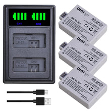 1800mAh LP-E5 LPE5 Battery/LED TypeC Charger for Canon EOS Rebel XS, Rebel T1i, Rebel XSi, 1000D, 500D, 450D,Kiss X3,X2,F