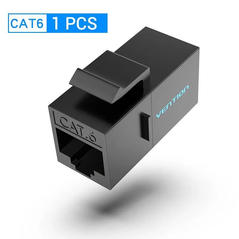 Vention Cat7 RJ45 Connector Cat7/6/5e Ethernet Female to Female 8P8C Patch Network Extender Extension Adapter for Ethernet Cable