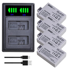 1800mAh LP-E5 LPE5 Battery/LED TypeC Charger for Canon EOS Rebel XS, Rebel T1i, Rebel XSi, 1000D, 500D, 450D,Kiss X3,X2,F