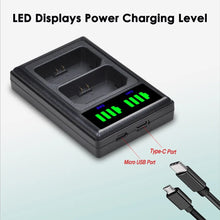 Batmax 2280mAh NP-FZ100 Battery+LED Dual Charger with Type C Port for Sony Alpha 9 A9R 9S A9S a7 iii A7R3 7RM3 a7m4  A6700 A6600