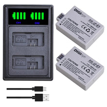 1800mAh LP-E5 LPE5 Battery/LED TypeC Charger for Canon EOS Rebel XS, Rebel T1i, Rebel XSi, 1000D, 500D, 450D,Kiss X3,X2,F
