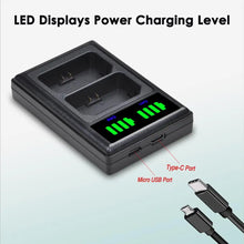Batmax 2280mAh NP-FZ100 Battery+LED Dual Charger with Type C Port for Sony Alpha 9 A9R 9S A9S a7 iii A7R3 7RM3 a7m4  A6700 A6600