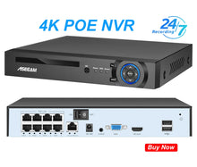 New 4K 8MP IP Camera Audio Outdoor POE H.265 Onvif Metal Bullet CCTV Home 4MP Color Night Vision Security Camera