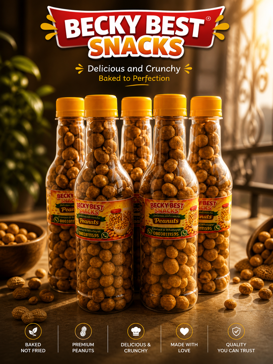 Becky Best Snacks light Peanuts