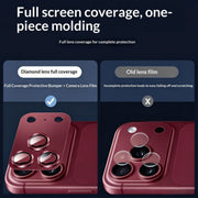 2 unidades de protector de lente Aomor para iPhone 18 17 Pro Max, de metal con fuerte adsorción, vidrio templado 9H, cubierta protectora completa para la cámara