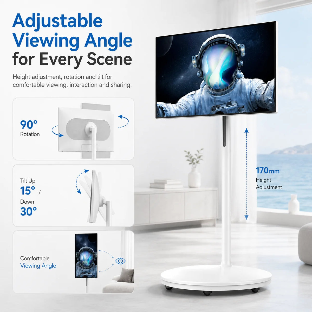 32 Inch Portable Smart TV Wireless Interactive Touch Monitor Television Smart LCD with Touch Screen Technology