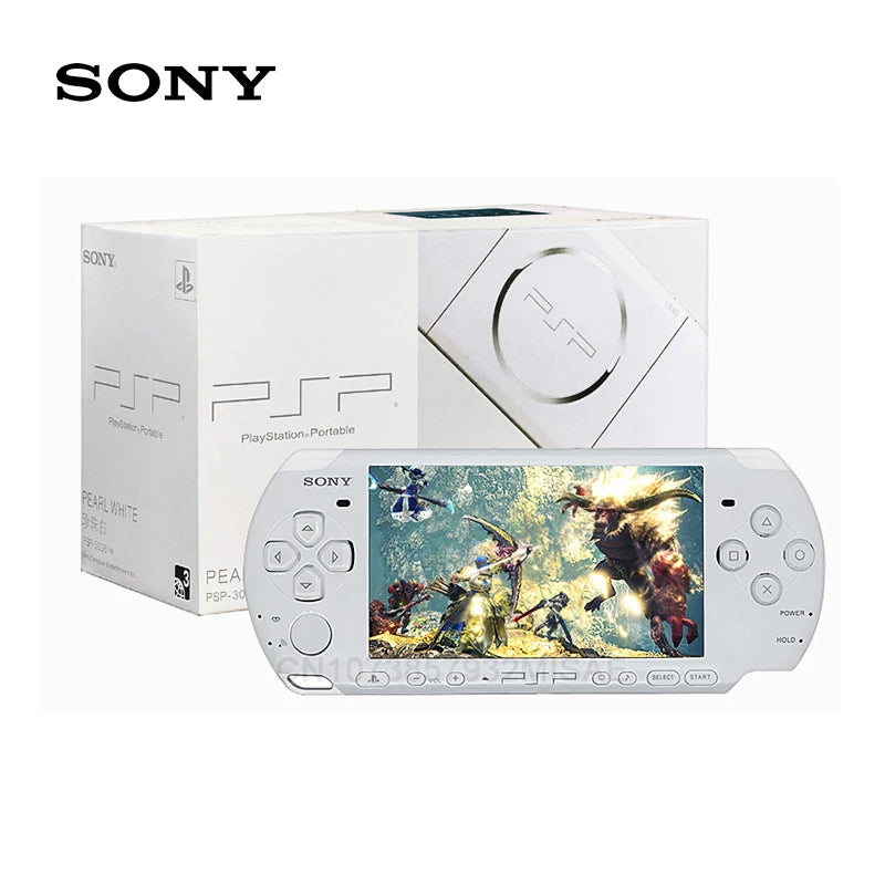 Sony PSP 3000 Original PlayStation Portable (PSP-3006) Handheld Arcade Game Console Holiday Christmas Gifts (+Free Games)