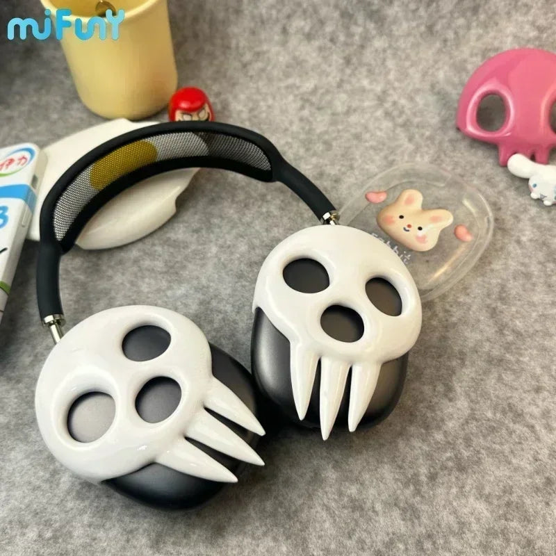 Mifuny Airpods Max Case Cover custom Soul Eater Death Skull Design Earphones Decoration Suitable for Airpods Max Earphone