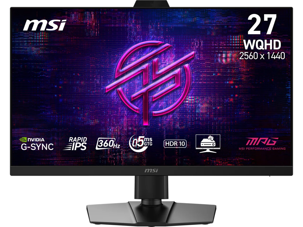 MSI 27"  WQHD 2K 1440P 360Hz IPS with NVIDIA G-SYNC Pulsar 0.5ms HDR10 PS5 & Xbox Compatible PC & Console Gaming Computer Monitor with Height Adjustable, Swivel, Pivot and Tilt stand MPG 272QRF X36