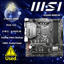 Motherboard MSI B360M MORTAR Micro ATX LGA 1151 Intel B360 DDR4 64GB PCI-E 3.0 M.2 SATA 3.0 Original Desktop Mainboard