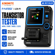 FNIRSI LCR-P1 Transistor Tester, LCR Meter, Capacitor Tester, Auto Test MOSFET/PNP/NPN, Diode/Zener, R/L/C & ESR Meter