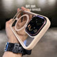 Luxury Matte Transparent Magsafe Stand for iPhone 17/16/15/14/13/12 Pro Max Plus/11 Phone Case with Magnetic Case