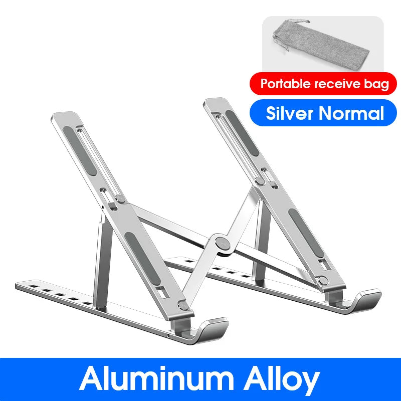 Soporte para portátil YYLM N8 de aluminio para Macbook, ajustable, portátil, más estable, soporte refrigerador, soporte plegable para portátil