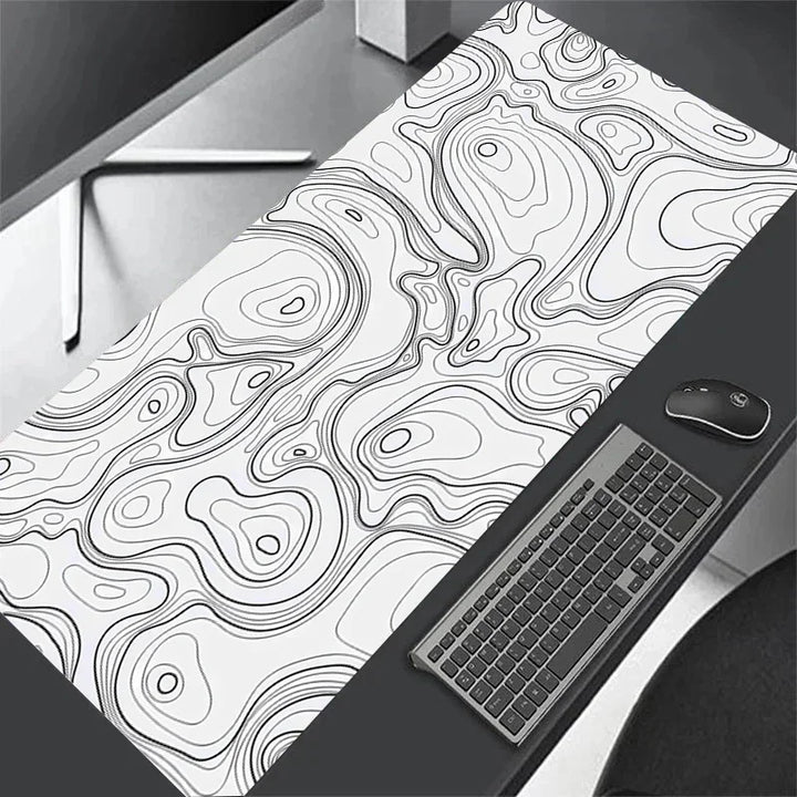 Alfombrilla de ratón para juegos Strata Liquid, alfombrilla de escritorio para PC, accesorio para portátil, alfombrilla suave antideslizante, tamaño XXL, alfombrilla grande de 900x400 mm