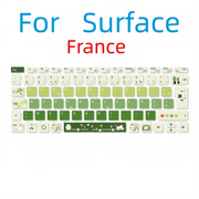 Pegatina de teclado de ordenador de dibujos animados, apta para Microsoft Surface Book, Laptop Go 1/2/3, Pro 4/5/6/7/8/9/10/11, adhesivo de teclas (francés)