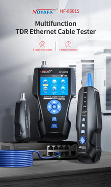 NOYAFA NF-8601S Network Cable Tester RJ45 RJ11 Cable Tracker POE Checker Ping Tester Network Tools
