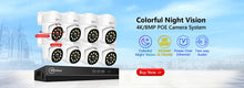MOVOLS 8CH 5MP 8MP POE Security Camera System Two Way Audio 8MP NVR Kit CCTV Outdoor IP Camera H.265 P2P Video Surveillance Set