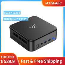 ACEMAGIC Mini PC AMD Ryzen 7 7730U 8 Core 16 Thread Gaming Desktop Computer 16GB RAM 1TB SSD Radeon Graphics WiFi 6 4K UHD BT5.2
