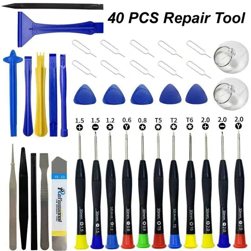 40 In 1 Multifunctional Disassembly Tool For Phone Tablet PC Laptop Precision Electronics Tool Maintenance Supplies Kit DIY Fix