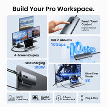 Vention USB C 8K 4K DP HDMI Docking Station 13 in 1 USB 3.2 10Gbps HUB TF SD RJ45 HUB One Touch Screen Off for MacBook Windows
