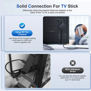 Adaptador de red Ethernet Micro USB, adaptador de tarjeta de red de 1000 Mbps para Fire TV Stick 4K, switch Ethernet y router