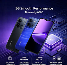 2026 New Redmi 15R 8+256GB Mobile Phone - Unlocked Dual SIM 6.9' LCD+ Dimensity 6300 13MP Camera 6000mAh Battery
