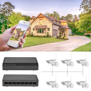 Power Supply PoE Switch 8 Port  6+2 PoE Switch Injector Adapter Ethernet Network Switch for CCTV IP Cameras