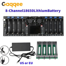 8 Channel 18650 Battery Capacity Tester 2.4" Screen Internal Resistance Analyzer Auto Charge Discharge Module Lithium Ion