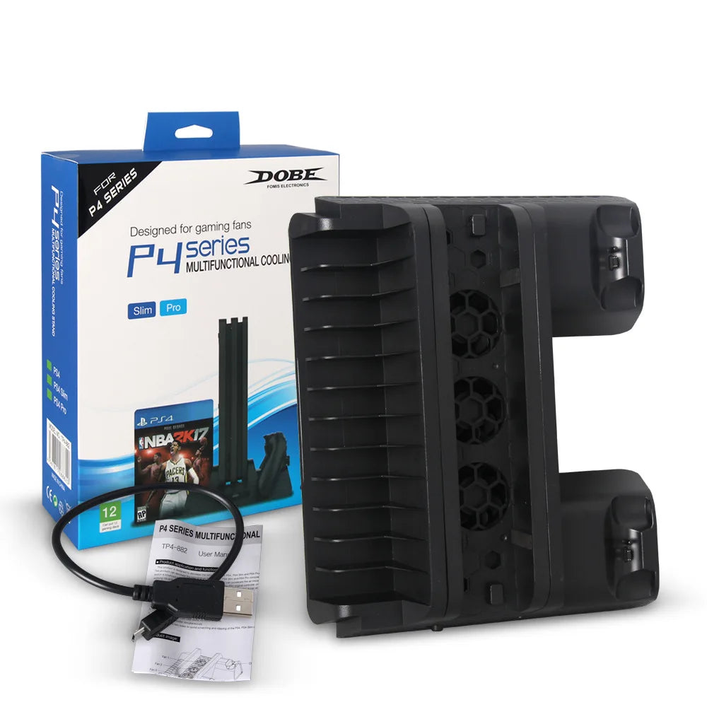 Stand Fan For Support Sony Play Station PS4 Pro Slim Console Playstation PS 4 Game Controller Cooler Accessories Cooling Control