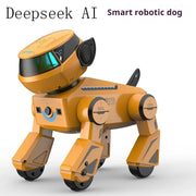Perro robot inteligente con control remoto por gestos y táctil, altavoz Bluetooth, canciones, programable, luces geniales, juguete interactivo para niños de 6 años en adelante