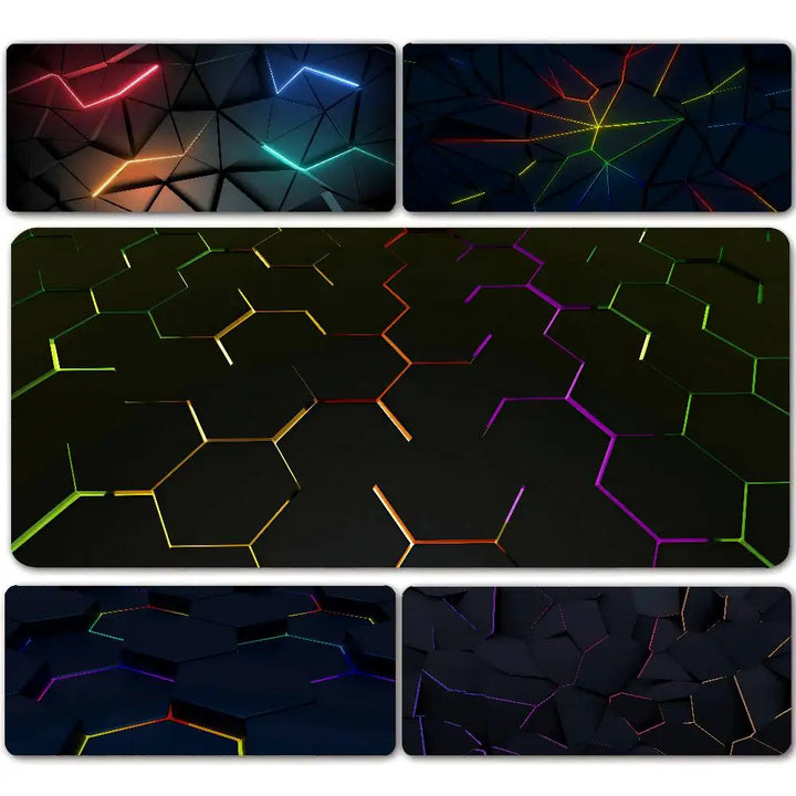 Geometric Pattern Mouse Pad Gamer Mouse Pads Laptop Keyboard Mausepad XXL Large Mousepad Gaming Rubber Non-slip Office Desk Mats