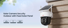 Dekco 2/4/6/8pcs Solar WiFi Camera 3MP 100% Wire-Free 5000mAh Battery Two-way Audio Security Camera Wireless PTZ CCTV Camera
