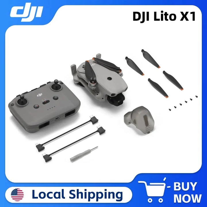 DJI Lito X1 Intelligent Drone 48MP Photo 4K/100fps Slow Motion 10-Bit D-Log M 42GB Internal Storage Foldable RC Quadcopter