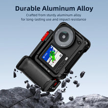 Flymile Action 6 Grip Metal Cage Photography Handle for DJI Osmo Action 6 Accessory Xplorer Grip Aluminum Alloy Protective Case