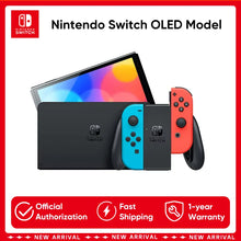 Original Nintendo Switch OLED Model 7 Inch Screen Joy‑Con Handle Enhanced Audio Adjustable Console Stable TV Mode Video Game