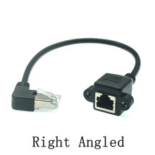 RJ45 Male To Female 90 Degree Up Downed Angle Cord Plugs Ethernet RJ45 8P8C LAN Network Extension Cable 30cm 60cm 100cm 1ft 2ft