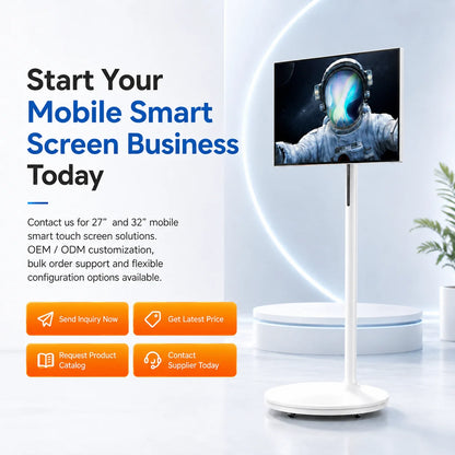 32 Inch Portable Smart TV Wireless Interactive Touch Monitor Television Smart LCD with Touch Screen Technology