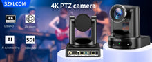 3-Pack 4K POE HDMI Camera 12x/20x Optical Zoom with PTZ Control Keyboard for Live Streaming Video Conference/Church