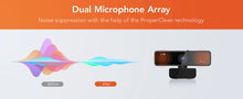 Nuroum V11 Hochwertige 1080p 60fps Full HD Plug & Play Computer USB Webkamera Mini-Webcam 2K für PC Laptop mit Mikrofon
