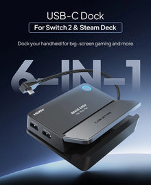 CABLETIME USB C Hub Docking Station Game Dock HDMI 4K 120Hz RJ45 Gigabit LAN 1000W for Nintendo Switch 1/2 Steam Deck OLED