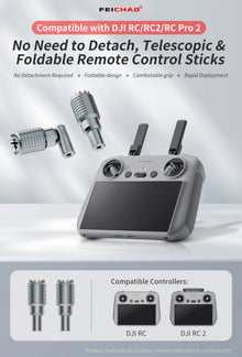 Foldable Remote Control Sticks For DJI RC N1 N2 N3 Thumb Rocker Joystick Replace for DJI RC 2 RC Pro 2 Drone FPV Controller