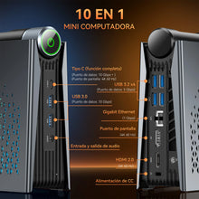 ACEMAGIC S3A Mini PC Gaming AMD R7 H255 RAM 16GB LPDDR5 512GB SSD Gamer Computer RGB Light Control WiFi6 BT5.2