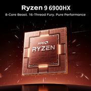 Portátil Gaming ACEMAGIC de 16 pulgadas, procesador AMD Ryzen 9 6900HX, 16 GB de RAM LPDDR5, SSD de 512 GB, pantalla IPS, ordenador portátil con Windows 11
