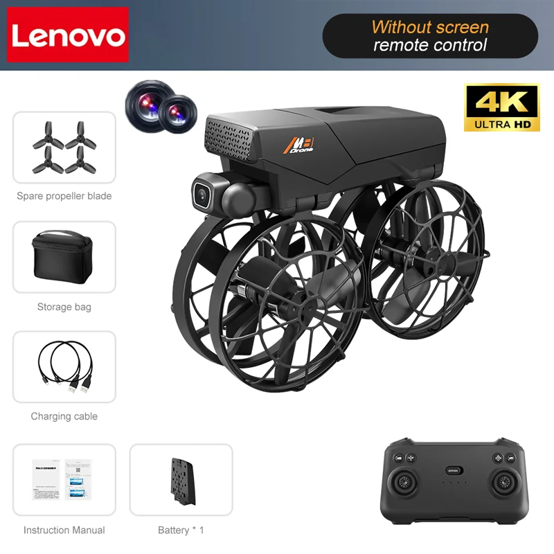 Dron GPS Lenovo M8, cámara dual HD 8K, evitación inteligente de obstáculos, motor sin escobillas, control por pantalla WIFI 5G, dron RC con GPS