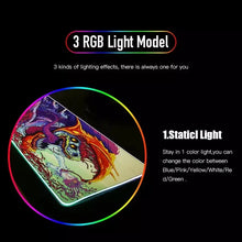 LED Gaming Mouse Pad With Backlight Deskmat PSFour Mousepad RGB Gamer Desk Decorations Computer Mouse Pad Pc Gamer Full Mat