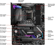 MSI MPG Z490 GAMING CARBON WIFI LGA 1200 Intel Z490 ATX Intel Motherboard
