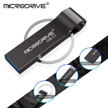 Metal USB Flash Drive Pendrive 16GB 32GB 64GB High Speed Memory Stick USB3.0 Disk 128GB Waterproof Key Ring