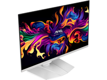 MSI 27" QHD 2K 1440P 280Hz with FreeSync Premium Pro & G-Sync Compatible 0.03ms HDR400 USB-C White OLED Gaming Computer Monitor with Height Adjustable, Swivel, Pivot & Tilt stand MAG272QPW QD-OLED X28